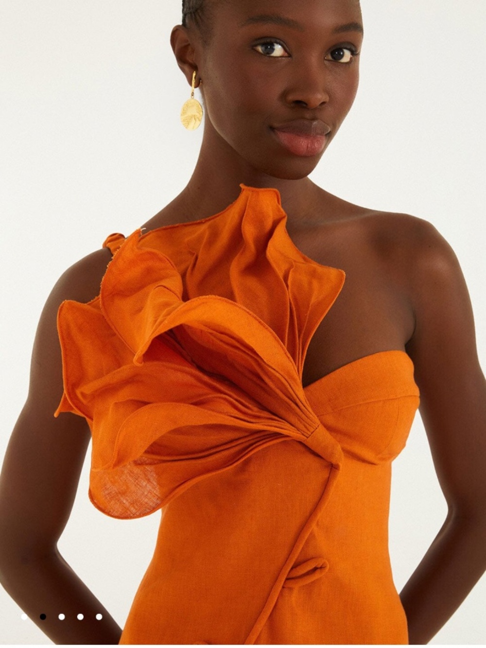 FARM RIO Orange Flower Mini Dress - Picture 3 of 4